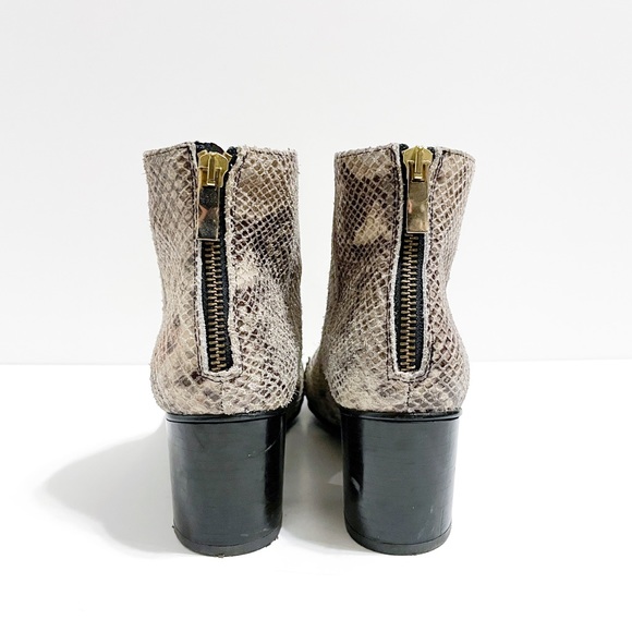 Kendall + Kylie Park Snakeskin Suede Ankle Boots - Picture 4 of 10